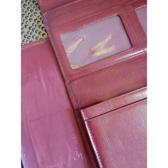 Monsac Original Leather Trifold Wallet w. Removable Card Sleeve - Picture 5 of 6